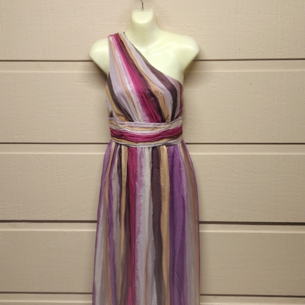 Decode silk maxi evening dress 8